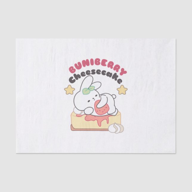 Papier Mousseline Douceur : Buniberry Cheesecake Delight (Recto)