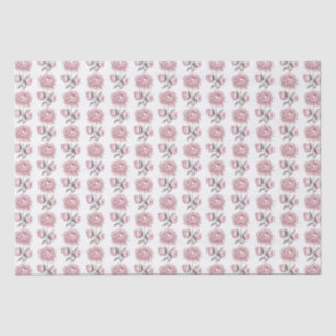 Papier Mousseline Doux Romantique Vintage Brosse Peony Flower