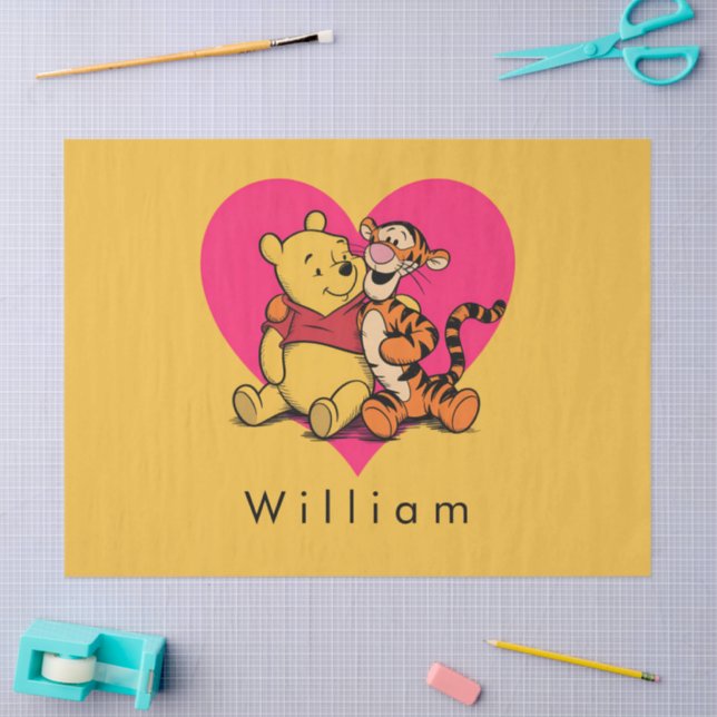 Papier Mousseline Doux Winnie l'ourson et Tigger (Artisanat)