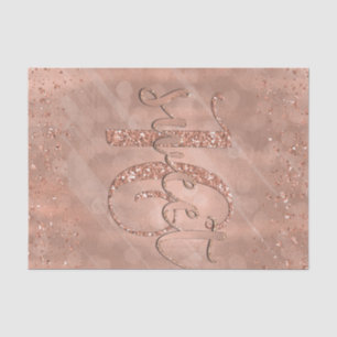 Papier Mousseline Douze ans 16 Rose Gold Rose Rose Glam Moderne Pers