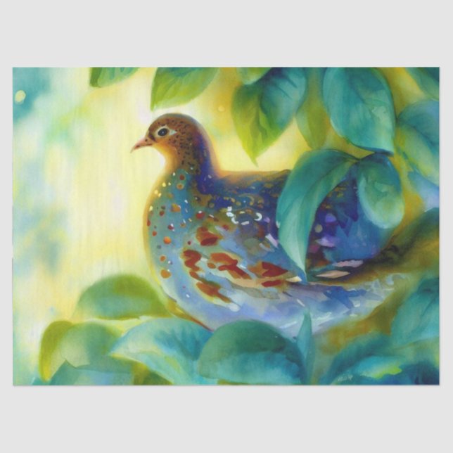 Papier Mousseline Douze jours de Noël : Partridge, (C) (Recto)