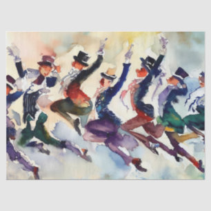 Papier Mousseline Douze jours de Noël : Seigneurs A-Leaping (C),