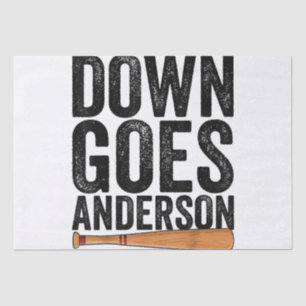 Papier Mousseline DOWN GOLF ANDERSON FUNNY BASEBALL cadeau ANDERSON