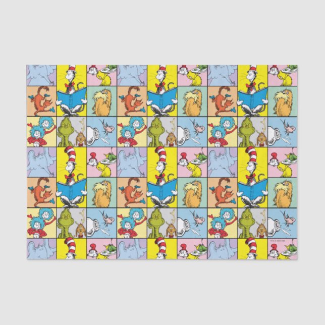 Papier Mousseline Dr Seuss | Graphique Histoires (Recto)