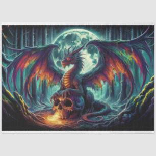 Papier Mousseline Dragon crâne