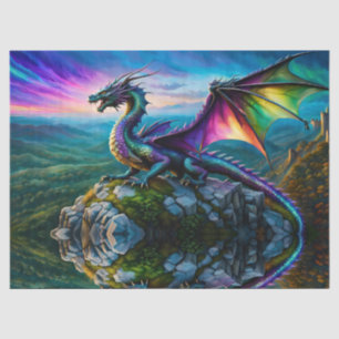 Papier Mousseline Dragon Iridescente Garde Sa Terre