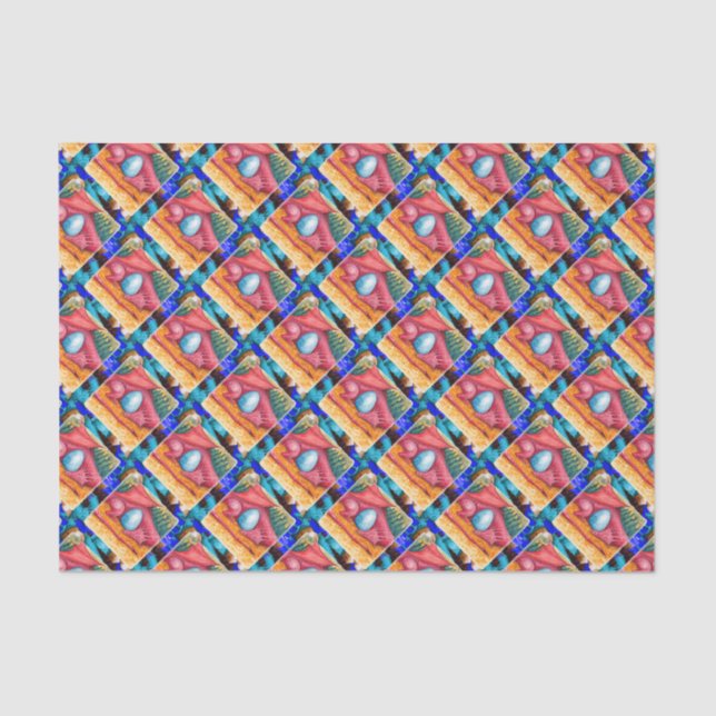 Papier Mousseline Dragon rouge (Recto)