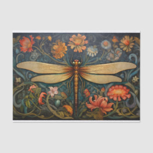Papier Mousseline Dragonfly in Florals 8 découpage papier