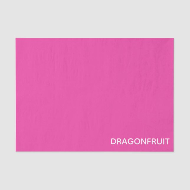 Papier Mousseline Dragonfruit pink color (Recto)