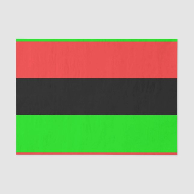 Papier Mousseline Drapeau Afro-Américain (Recto)