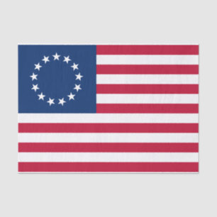 Papier Mousseline Drapeau américain Betsy Ross