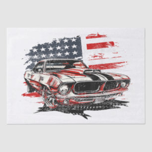 Papier Mousseline Drapeau américain patriotique