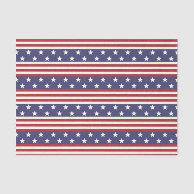 Papier Mousseline Drapeau américain patriotique Etats-Unis de (Recto)