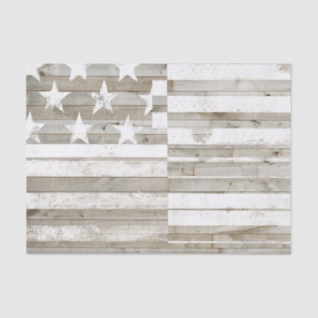 Papier Mousseline Drapeau Americana (Recto)