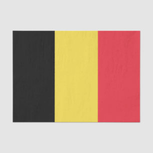 Papier Mousseline Drapeau belge patriotique