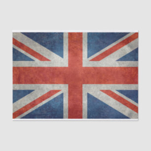Papier Mousseline Drapeau BRITANNIQUE d'Union Jack dans de rétros
