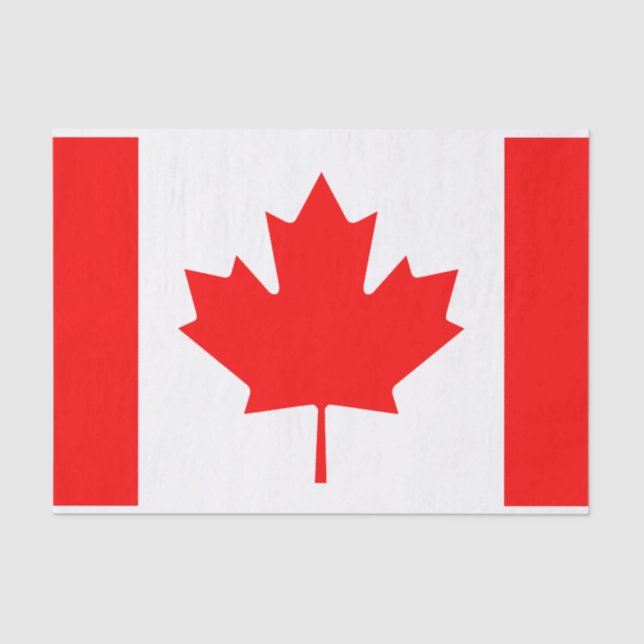Papier Mousseline Drapeau canadien do-it-yourself papier d'emballage (Recto)