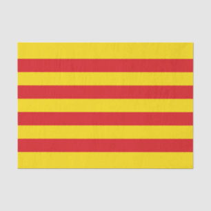 Papier Mousseline Drapeau catalan