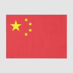 Papier Mousseline Drapeau Chinois