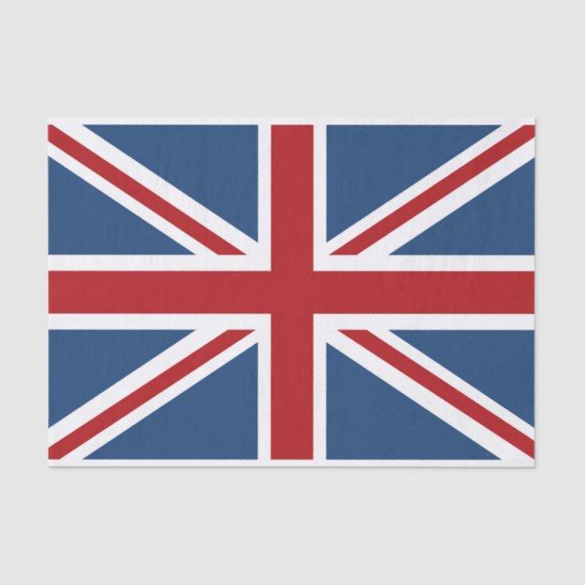 Papier Mousseline Drapeau classique d'Union Jack R-U (Recto)