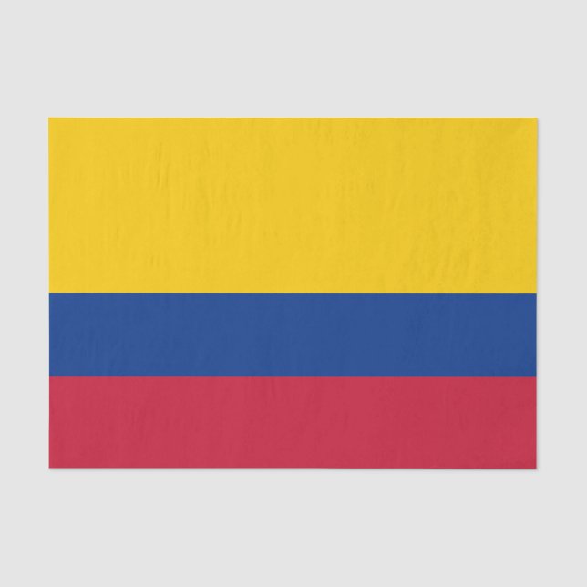 Papier Mousseline Drapeau de Colombie (Recto)