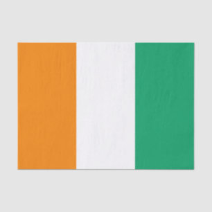 Papier Mousseline Drapeau de Côte d'Ivoire