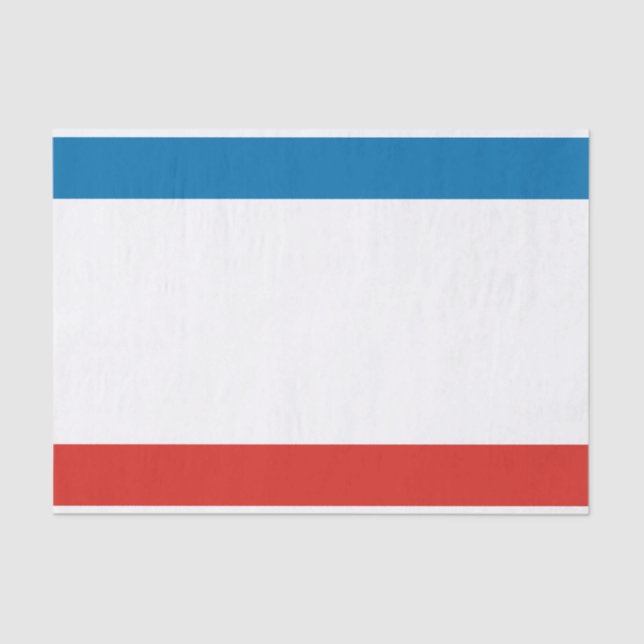 Papier Mousseline Drapeau de Crimée (Recto)