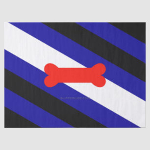 Papier Mousseline Drapeau de fierté de jeu de chiots de SlipperyJoe