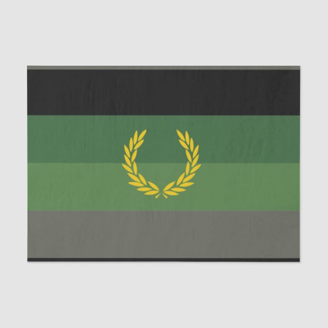 Papier Mousseline Drapeau de fierté de l'uniforme militaire (Recto)