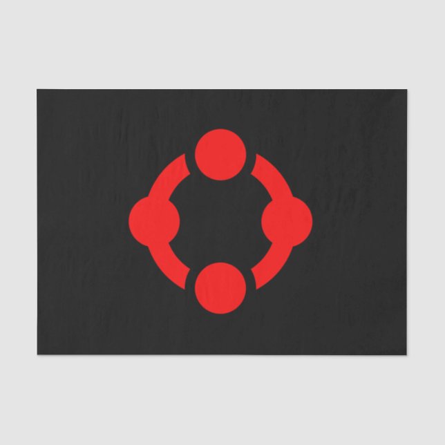 Papier Mousseline Drapeau de fierté de niche (Noir) (Recto)