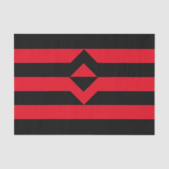 Papier Mousseline Drapeau de fierté du poing (Recto)