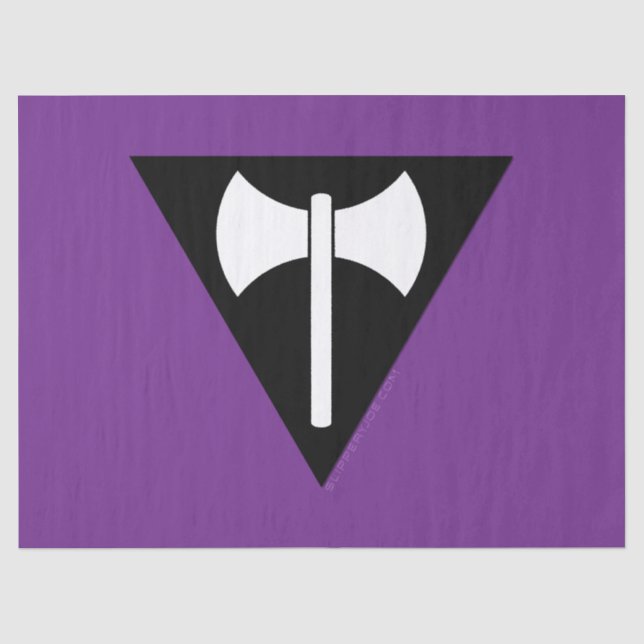 Papier Mousseline Drapeau de fierté lesbienne SlipperyJoe puissant s (Recto)