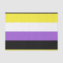 Drapeau de fierté non binaire horizontal