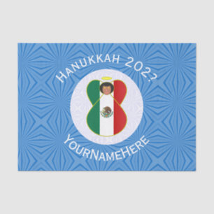 Papier Mousseline Drapeau de Hanukkah de l'ange mexicain Cadeau pers