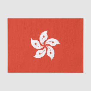 Papier Mousseline Drapeau de Hong Kong