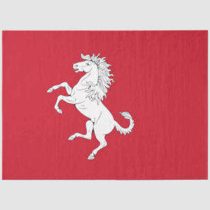 Papier Mousseline Drapeau de Kent (Cheval Blanc) (Comté d'Angleterre
