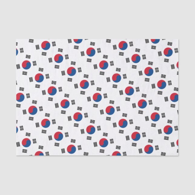 Papier Mousseline Drapeau de la Corée du Sud (Recto)