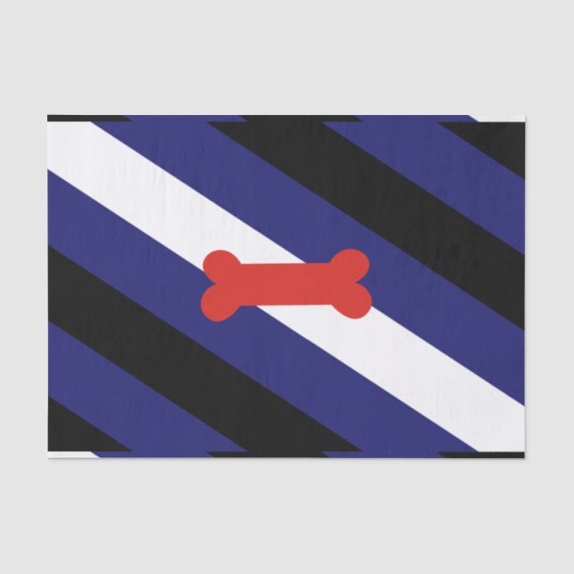 Papier Mousseline Drapeau de la fierté de jeu de chiot (Recto)