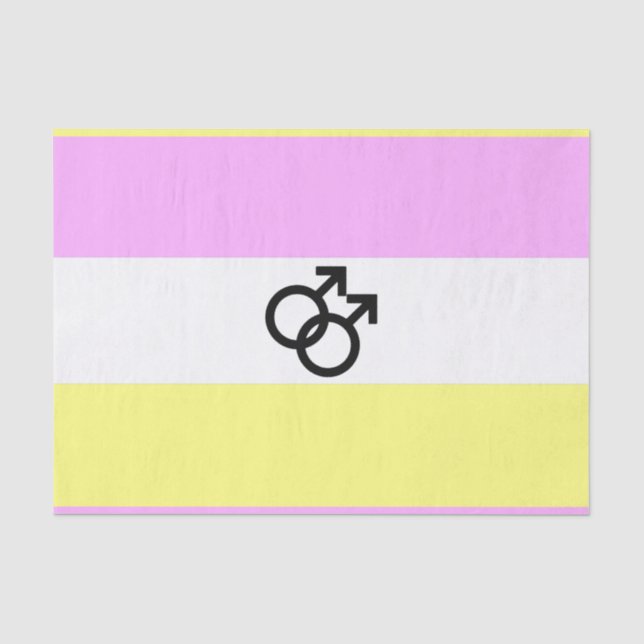 Papier Mousseline Drapeau de la Fierté Twink (Recto)
