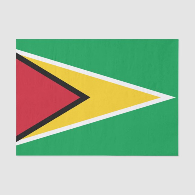 Papier Mousseline Drapeau de la Guyane (Recto)