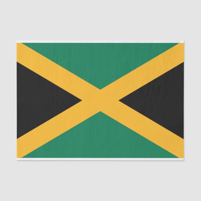 Papier Mousseline Drapeau de la Jamaïque (Recto)