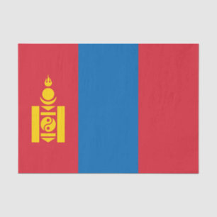 Papier Mousseline Drapeau de la Mongolie