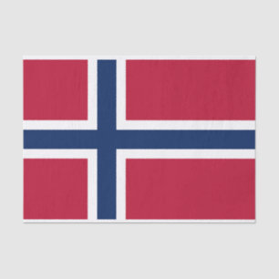 Papier Mousseline Drapeau de la Norvège