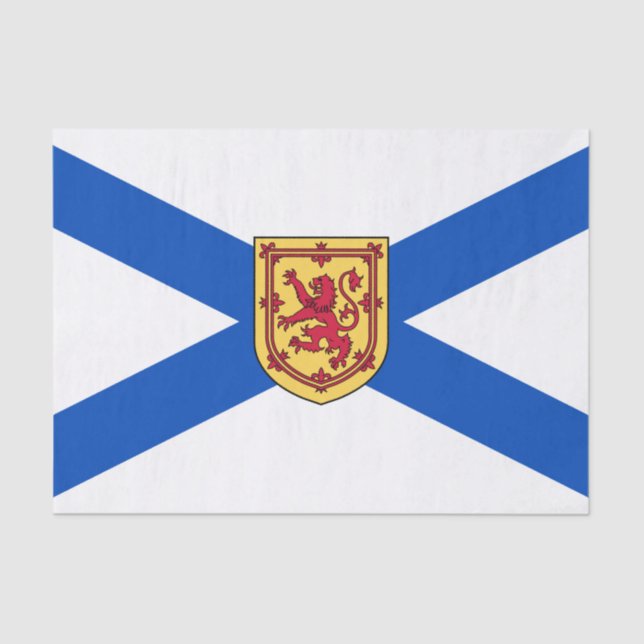 Papier Mousseline Drapeau de la Nouvelle-Écosse (Province canadienne (Recto)