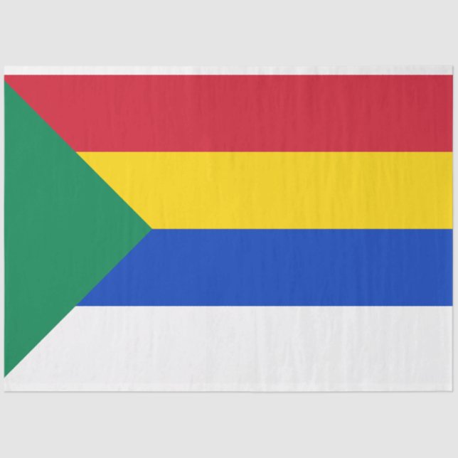 Papier Mousseline Drapeau de la religion druze (Recto)