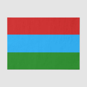 Papier Mousseline Drapeau de la République de Carélie