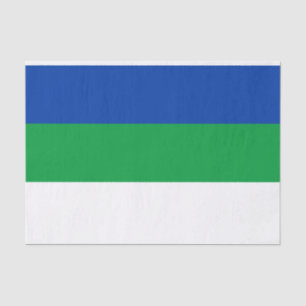 Papier Mousseline Drapeau de la République de Komi