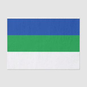 Papier Mousseline Drapeau de la République Komi