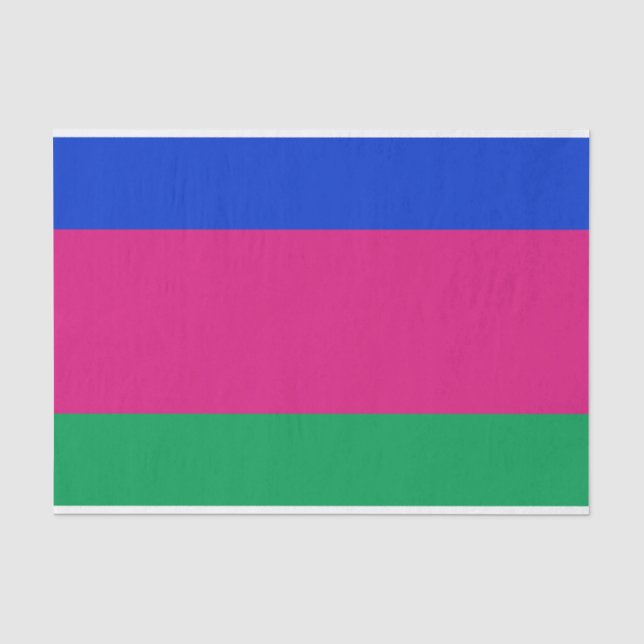 Papier Mousseline Drapeau de la République populaire de Kouban (Recto)