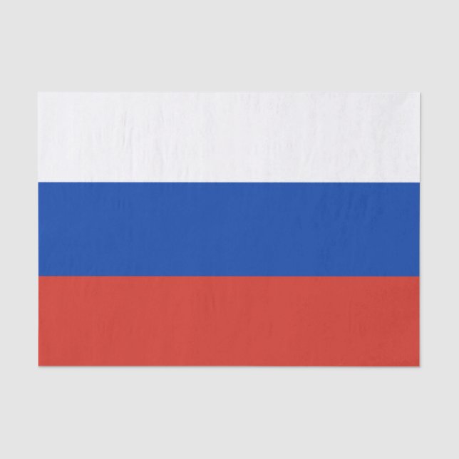 Papier Mousseline Drapeau de la Russie (Recto)